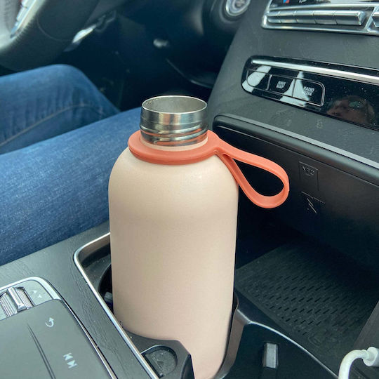 Ekobo Stainless Steel Thermos Bottle BPA Free 500ml Blush with Loop