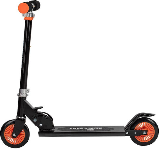 FreeOn Παιδικό Πατίνι Αναδιπλούμενο City Cruiser Δίτροχο για 5+ Ετών Μαύρο