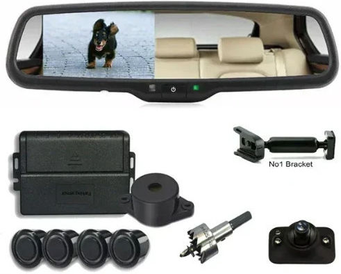 Σετ Καθρέπτης με Κάμερα DVR Αυτοκινήτου με Οθόνη 4.3" & Κάμερα Οπισθοπορείας