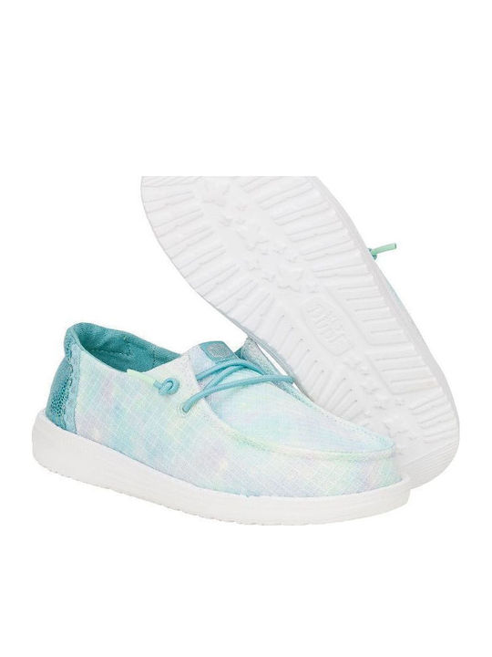 Pantofi copii din material textil cu șireturi Albastru