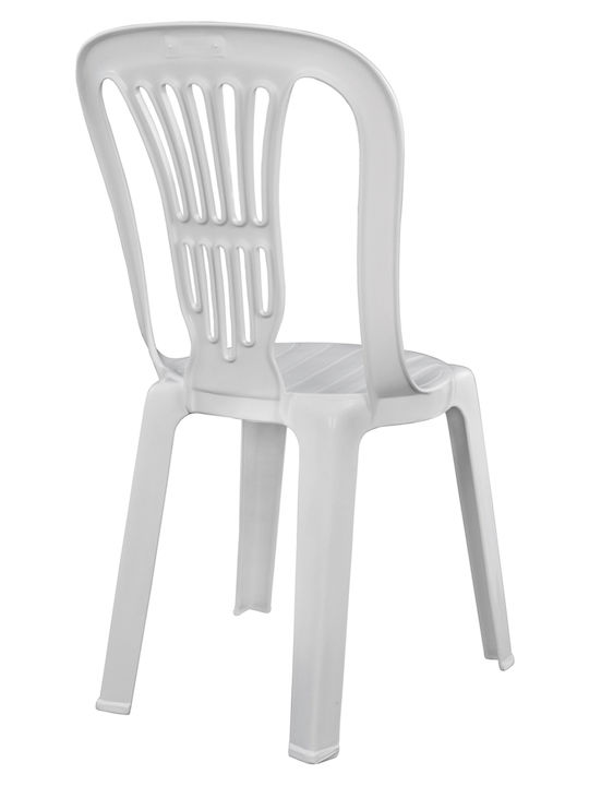 Scaun de exterior Plastic Vienei Alb 44x50x87cm