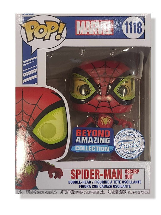 Funko Pop! Marvel: Marvel - Spider-Man Oscorp Suit 1118 Bobble-Head Special Edition