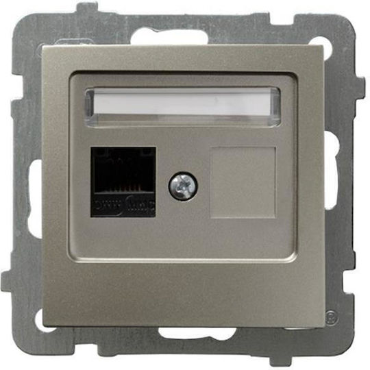 Ospel Einzeln Netzwerksteckdose RJ45 Ohne Rahmen GPK-1G/K/M/45