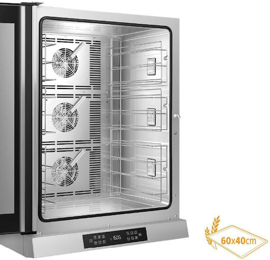 Digital Convection Oven with Humidifier 10 Positions (600x400mm) or GN 1/1 - Alfa 1035e1hds