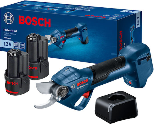 Bosch PRO PRUNER Ψαλίδι Κλαδέματος Μπαταρίας 12V 2x3Ah με Μέγιστη Διάμετρο Κοπής 25mm