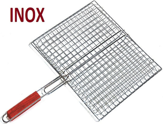 Blb4133 Διπλή Ανοξείδωτη Σχάρα Ψησίματος 40x33εκ.