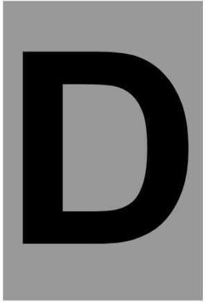 Ergo "D" Πινακίδα με Γράμμα D σε Μαύρο Χρώμα 4cm 572410.0066