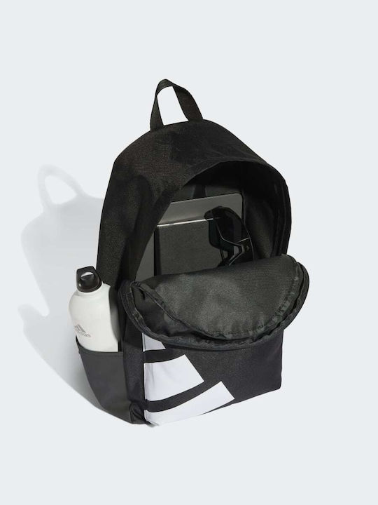 adidas Classic School Bag Backpack Elementary, Elementary Black with Water Bottle Holder 20Liters