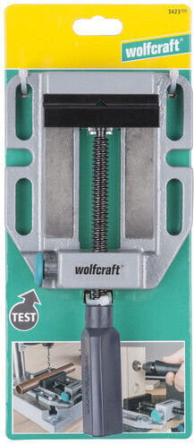 Wolfcraft Fixed Drill Press Vise Made of Steel with Maximum Opening 85mm