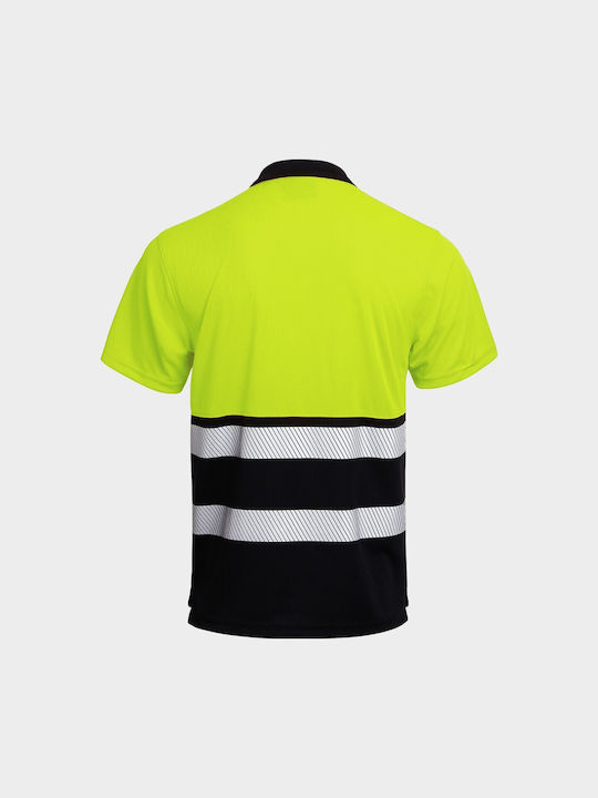Stenso Arbeit T-Shirt Gelb mit Reflektierenden Streifen