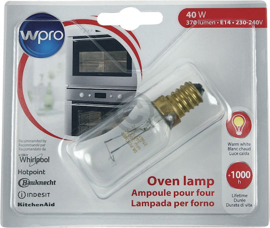 Wpro CL T29 Ofenlampe 40W für Fassung E14
