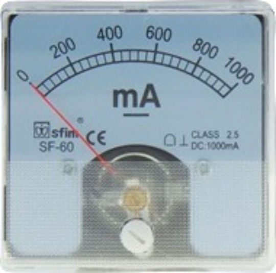 Topelcom Electric Panel Meters Ammeter Door Recessed Single Phase 01.034.0050