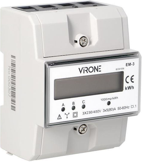 Orno Elektrische Messgeräte Digital Schiene Dreiphasig EM-3