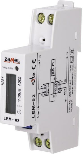 Zamel Digital Electric Panel Meter Rail Single Phase EXT10000033