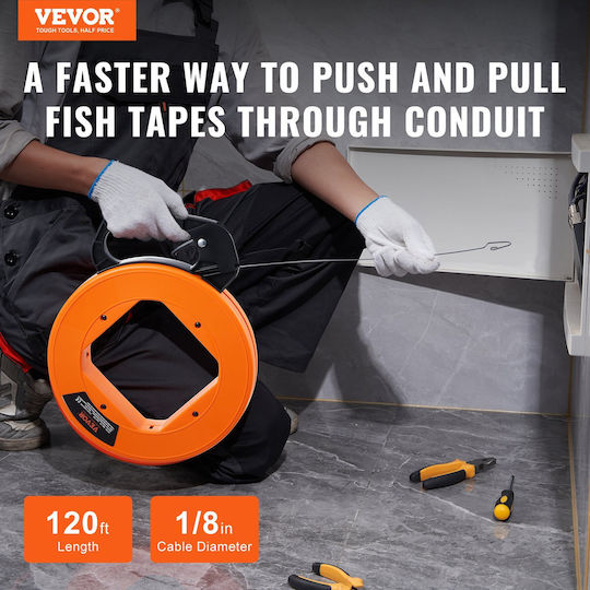 Vevor Plastic Electrician Fish Tape in Carrier