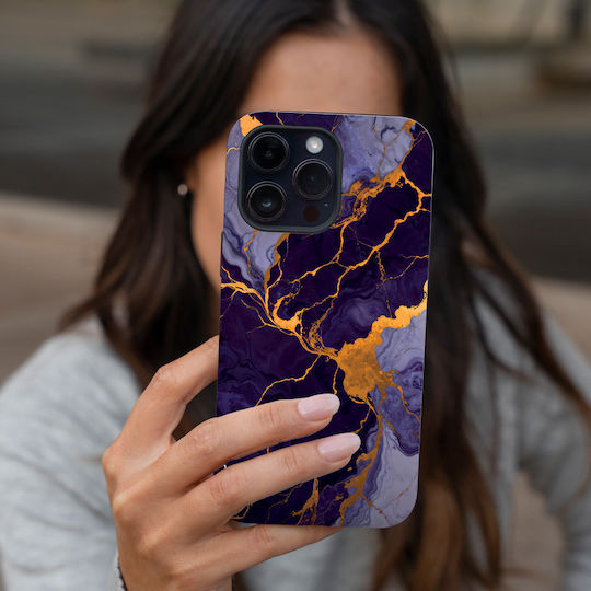 Калъф Sonique Marble Series за Motorola Moto G85 5G Лилав
