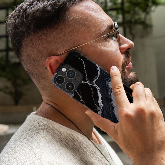 Калъф Sonique Marble Series за Motorola Moto G85 5G Черен 02