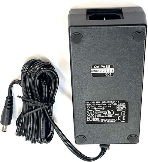 Universal Τροφοδοτικό 18V 2A με Ισχύ 36W (05.06.0052)