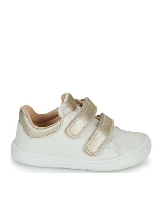 Easy Peasy Βρεφικά Sneakers Αγκαλιάς Λευκά My Duckie's Velcro