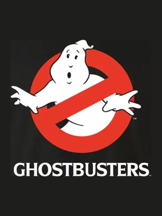 Pegasus Ghostbusters Classic Logo T-shirt Μαύρο Βαμβακερό
