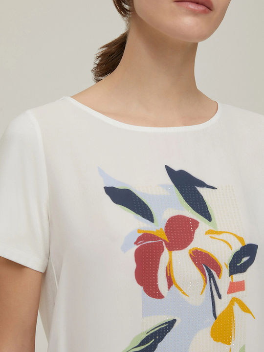 Damen T-Shirt OffWhite