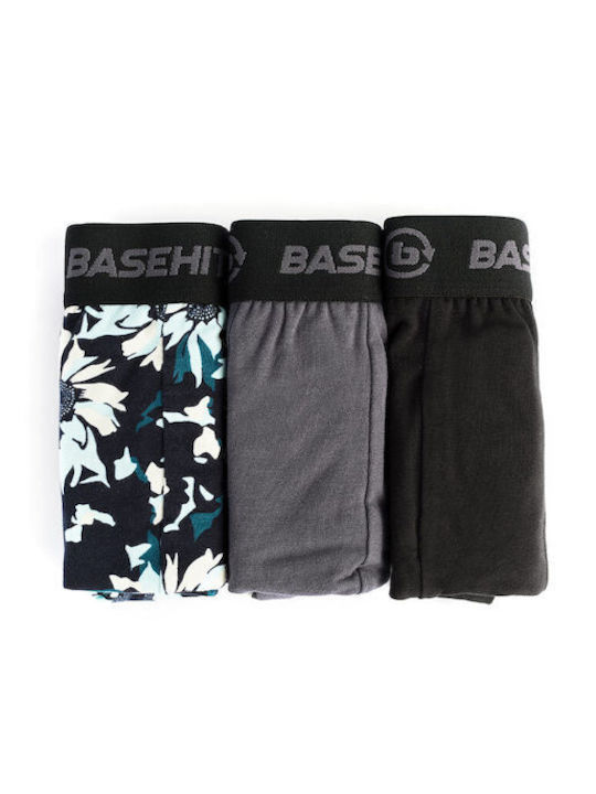 Men's Boxers Black/Ebony 3Pack