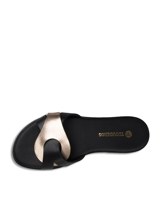 Women's Flat Sandals in Black Color