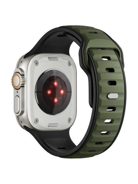 Curea de cauciuc Verde 46mm