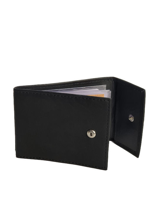 Leather Men's Wallet Cards Black