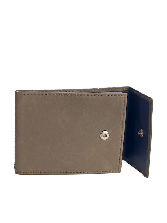 Leather Men's Wallet Cards Brown