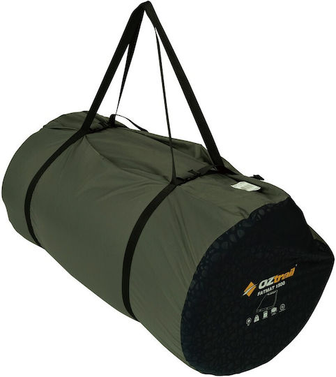 OZtrail Selbstaufblasendes Halb doppelt Camping Schlafmatte 198x76cm Dicke 15cm Schwarz