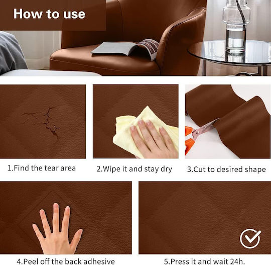 Stickers Faux Leather Patch Sewing Supply 28x20cm 2pcs