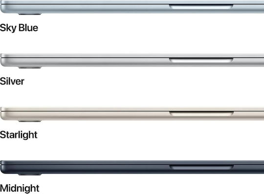 Apple MacBook Air 15.3 Zoll IPS Retina Display (M4-10-Kern/16GB/512GB SSD/10-Kern-GPU) mit 35W Doppel-Ladegerät Himmelblau (GR Tastatursprache)