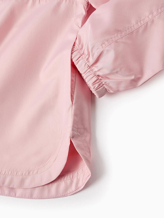Kids' Casual Jacket Windproof with Hood Pink