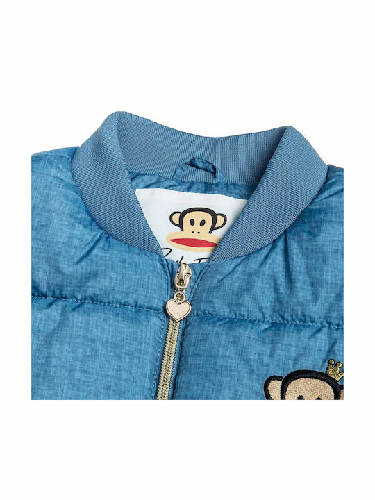 Kids' Casual Jacket Sleeveless Blue