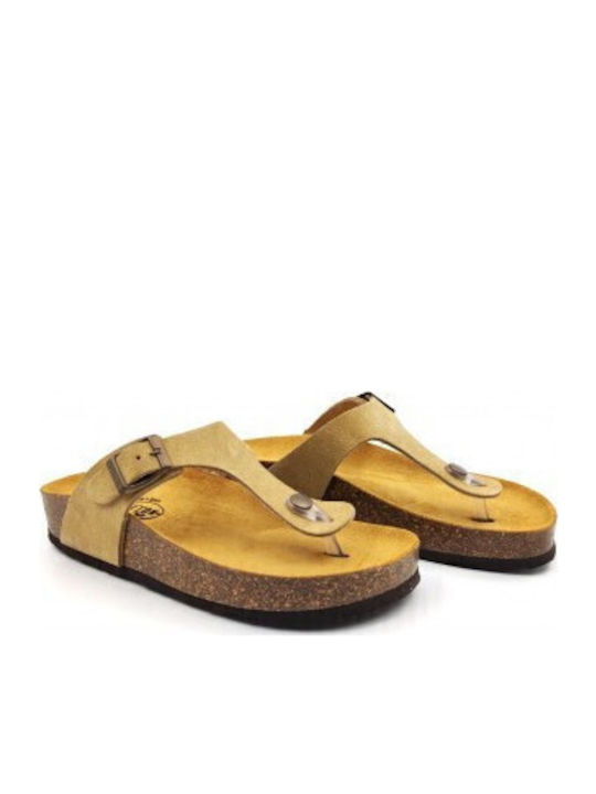 Leather Women's Flat Sandals Anatomic Mushroom