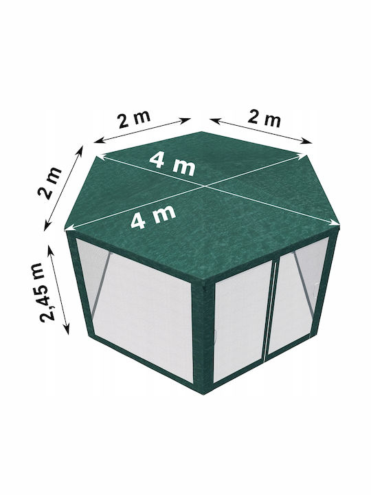 Gazebo Pliabil De Grădină Verde 1.95x2.5m