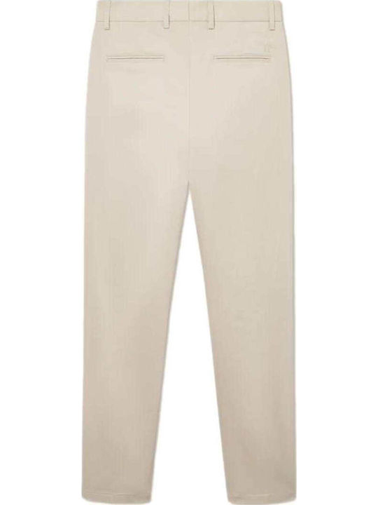 Pantaloni Chino Elastic Beige