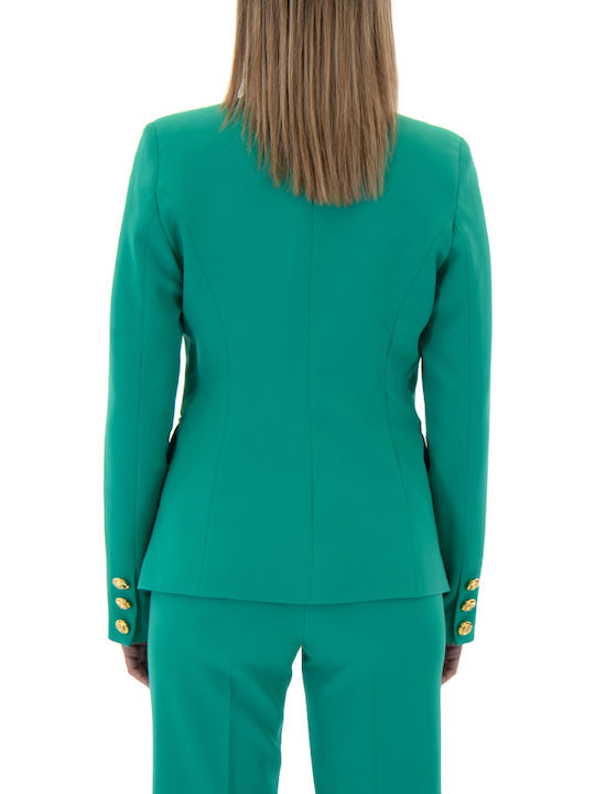 C. Manolo Γυναικείο Σταυρωτό Σακάκι Πράσινο (Green)