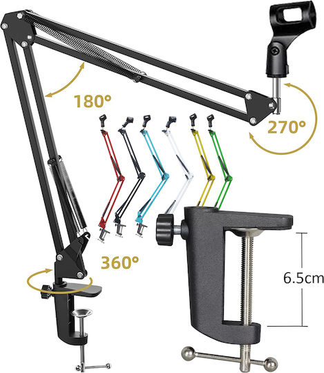 Next NB-35 Red Microphone Arm Scissor Type for Desks & Tables