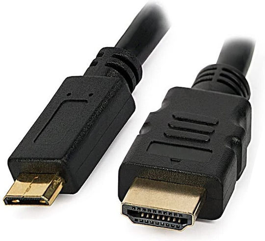 Techly HDMI 2.0 Premium Hochgeschwindigkeits 4K 60Hz HDR Kabel HDMI-Stecker - Mini-HDMI-Stecker 3m Schwarz