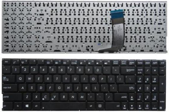 Πληκτρολόγιο Laptop Asus A556u A756u D756ua F556u F756u K556u R558u X556u X756u Z550sa Uk Black Καθετο Enter