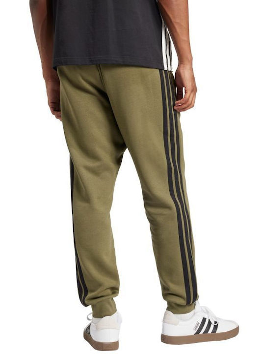 3-stripes Παντελόνι Φόρμας με Λάστιχο Πράσινο