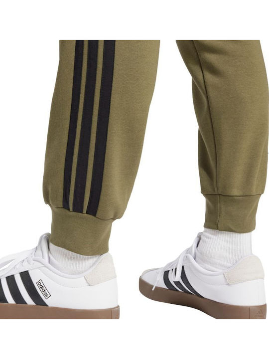 3-stripes Παντελόνι Φόρμας με Λάστιχο Πράσινο