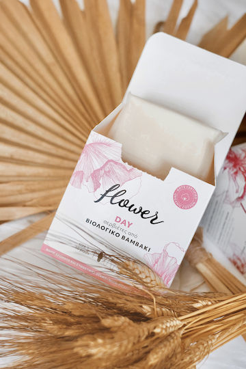 Flower Organic Cotton Σερβιέτες με Φτερά 10τμχ