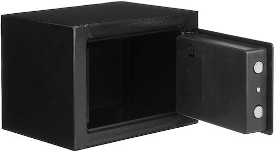 Electronic Safe Starks 17x17x23 Cm Key Lock Metal Black