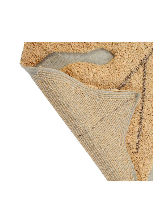 Lorena Canals Monstera Χαλί Ορθογώνιο Βαμβακερό Κίτρινο 120x180cm