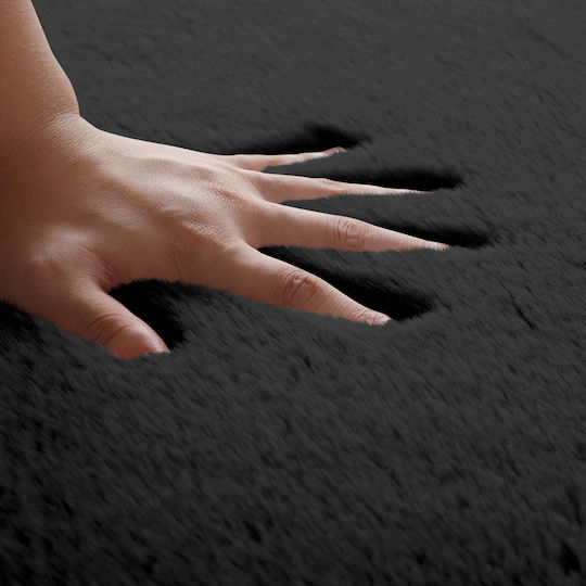 Lino Home Αντιολισθητικό Χαλί Ορθογώνιο Black 160x230cm