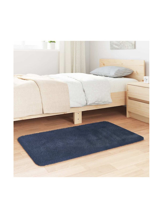vidaXL Anti-slip Rug Rectangular Shaggy Blue