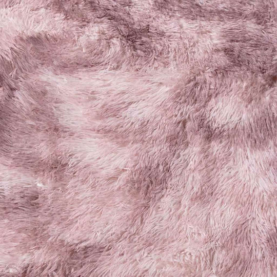 vidaXL Противоплъзгащо Килим Правоъгълена Shaggy Dark Pink - Pink